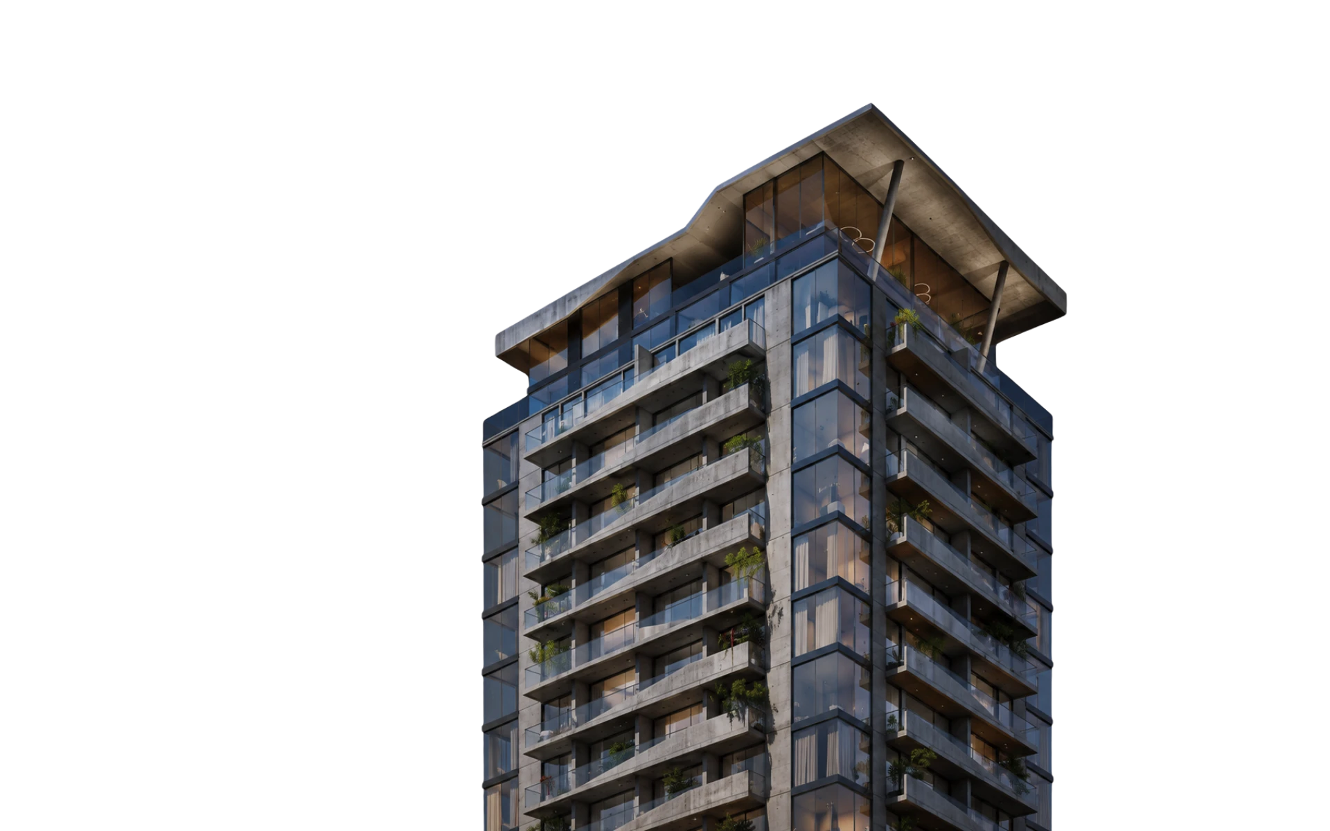 Render de la torre Mova del Sol en Asunción.